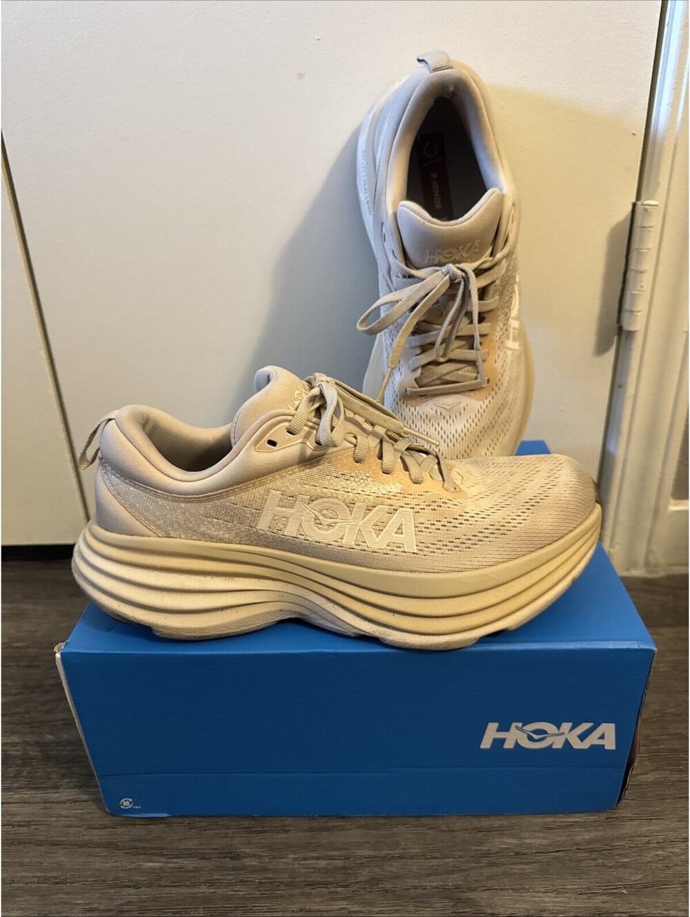 Hoka One One Bondi 8 Shifting Sand Men's Size 8 D Running Shoes 1123202